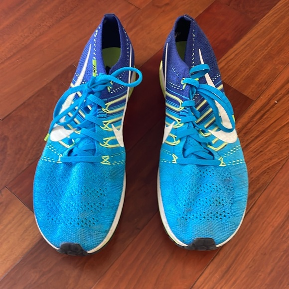 Nike Racing Running Shoe- bright aqua and blue size 12 - Picture 3 of 6